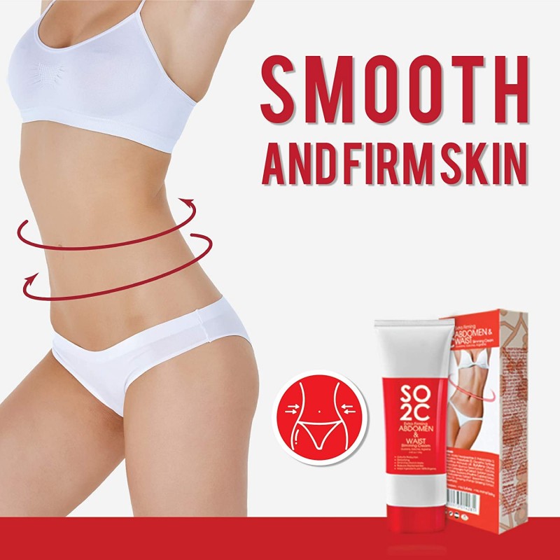 안티 셀룰 라이트 리무버 크림 by SO2C | All-Natural Anti-Cellulite & Skin Firming, Tightening, Toning, Slimming & Thermogenic Cream | 엉덩이, 허리 및 복부에 대한 강화 및 슬리밍 | 1 세트