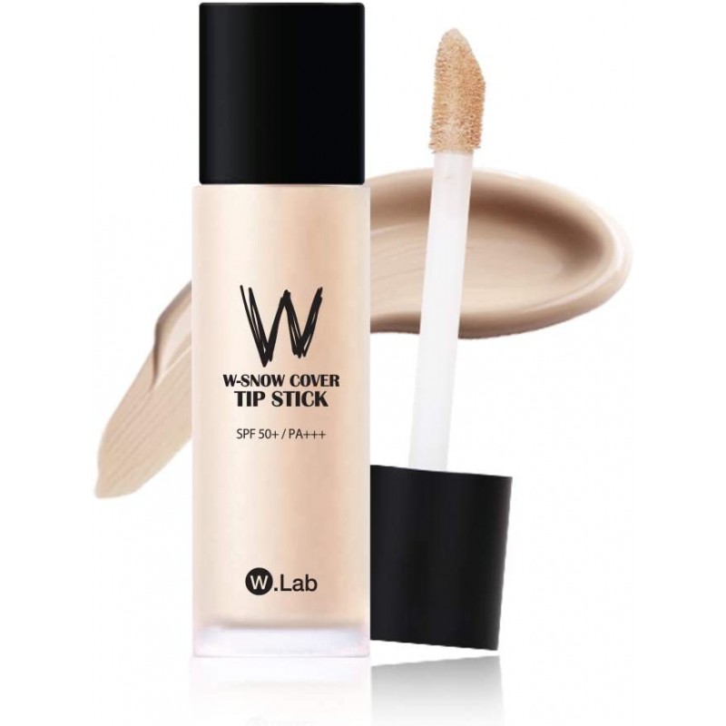 [W. 랩] W-SNOW COVER TIP STICK 21. 커버 라이트, 40ml, 파운데이션, 컨실러