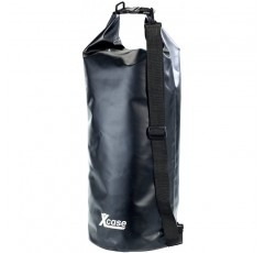 Xcase 방수 가방 : 방수 포장 가방 25 리터, 블랙 (트럭 타포린으로 만든 포장 가방)