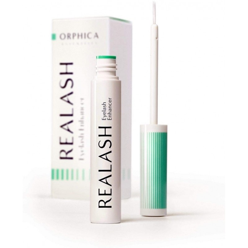 ORPHICA Realash 속눈썹 세럼, 속눈썹 성장 및 속눈썹 연장 호르몬없이, 긴 속눈썹을위한 세럼, 확장, 활력, 볼륨, 천연 화장품, 3ml