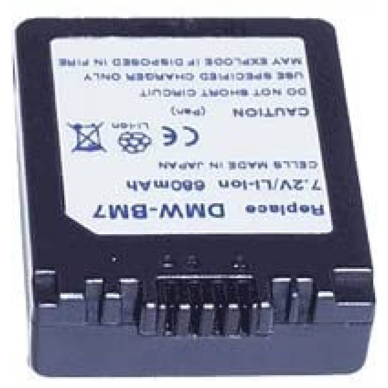 배터리 타입 파나소닉 CGA-S002E, 7.2V, 720mAh, 리튬 이온