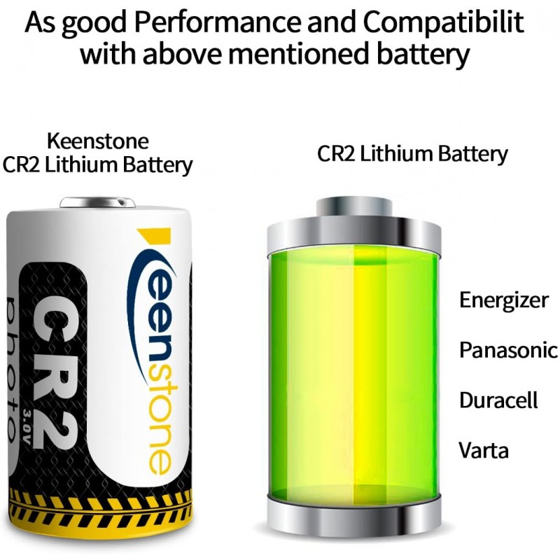 Keenstone 12 CR2 배터리, CR15H270 리튬 배터리 3V 850mAh 고성능 / 저©자동 충전 / 덴스nergie© © ©©©leve PTC prot©g© 램프 토치 카메라 디지털©©스코프 등