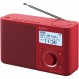 소니 XDR-S61DR 휴대용 라디오 디지털 DAB / FM RDS - 빨간색