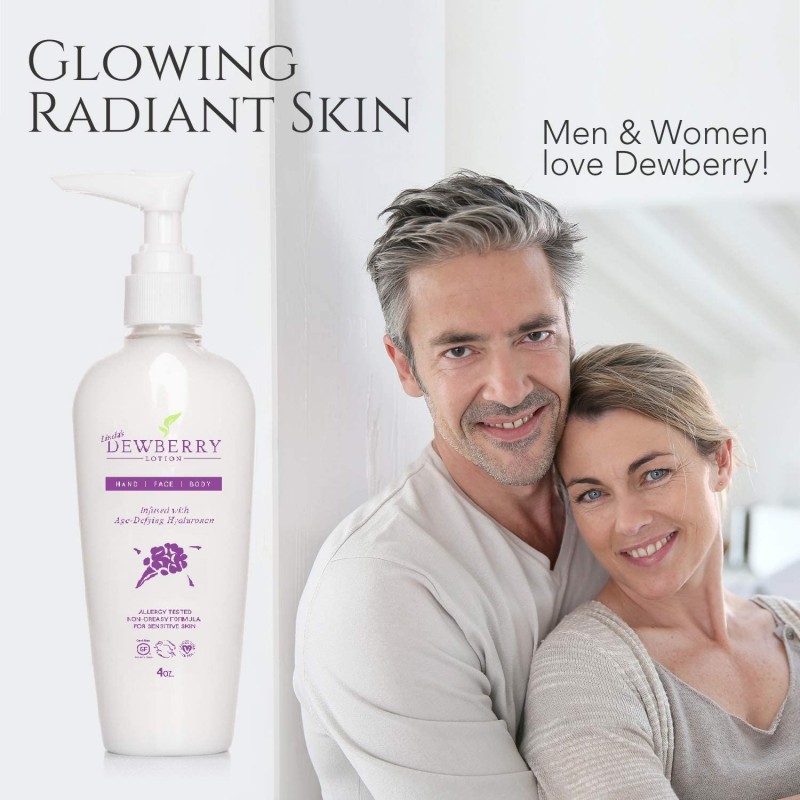 호바바 오일 & 히알루 론산 함유 DEWBERRY LOTION | 글루텐 및 미네랄 오일 무료