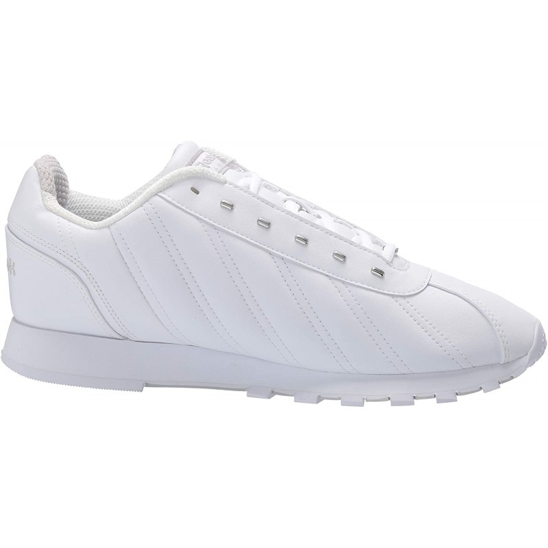 Reebok Men 's CL Oryx Sneaker, 화이트 / 스틸 / 실버, 8.5 M US