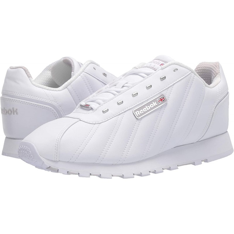 Reebok Men 's CL Oryx Sneaker, 화이트 / 스틸 / 실버, 8.5 M US