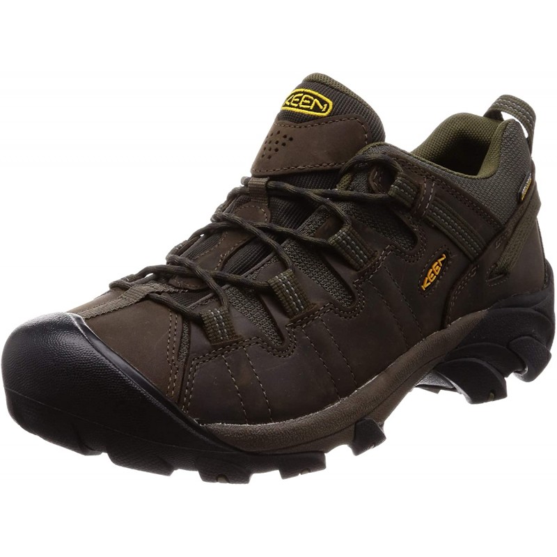 KEEN 남성용 Targhee ii wp-m 하이킹 신발, 캔틴 / 다크 올리브, 9.5 M US