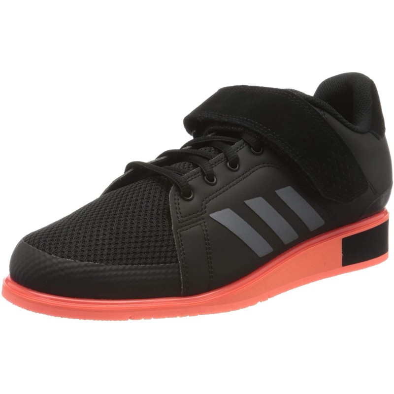 adidas Men 's Power Perfect 3 Cross Trainer, 코어 블랙 / 나이트 Met / Signal Coral, 8 M US