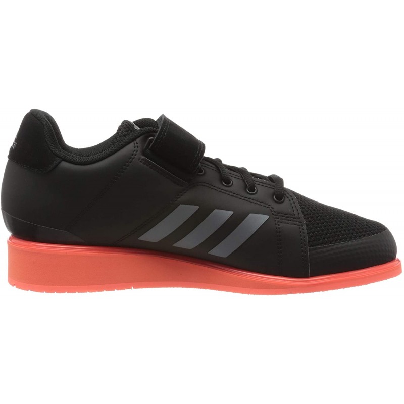 adidas Men 's Power Perfect 3 Cross Trainer, 코어 블랙 / 나이트 Met / Signal Coral, 8 M US