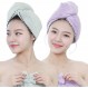 Nade 헤어 드라이 타월 캡 흡수 속건 머리 수건 마이크로 화이버 헤어 캡 미끄럼 경량 헤어 터번 강한 흡수성 머리에 부드러운 수건 목욕 용품 2 장 세트 (퍼플 & 그린)