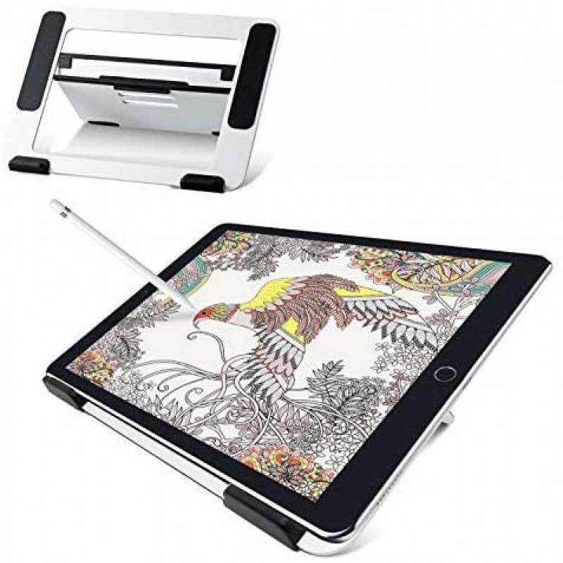 엘레 컴 액정 태블릿 스탠드 【iPad Pro / Wacom Cintiq 16 대응】 각도 조절 4 앵글 화이트 TB-DSDRAWWH