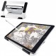 엘레 컴 액정 태블릿 스탠드 【iPad Pro / Wacom Cintiq 16 대응】 각도 조절 4 앵글 화이트 TB-DSDRAWWH