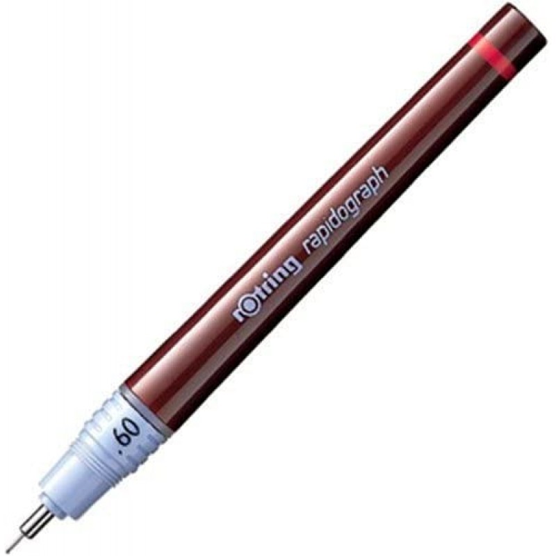 Rotring Rapidograph Pen-0.6 mm-검정 잉크