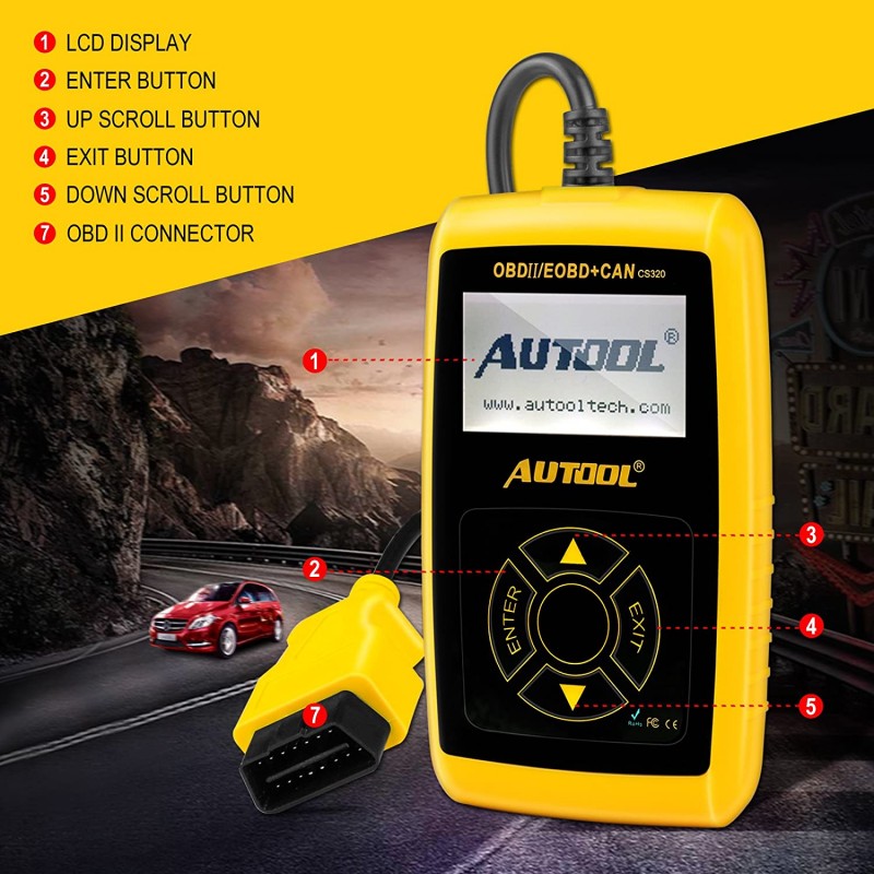 Autool CS320 OBD2 차량 스캐너