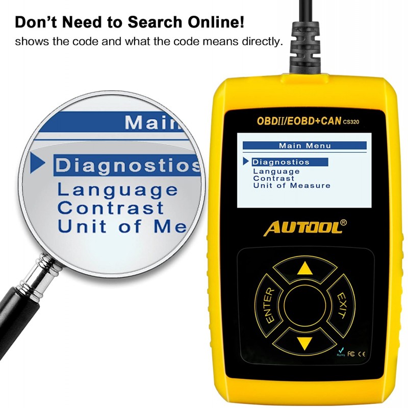 Autool CS320 OBD2 차량 스캐너
