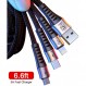 카페 3-in-1 충전 케이블 블랙 200 cm