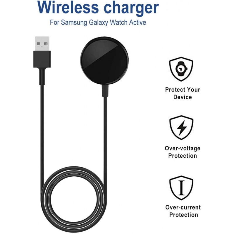 Kartice for Galaxy Watch Active 40mm / Galaxy Watch Active 2 44mm / 40mm 충전기 제조 업체 1 년 보증 충전기 충전 용 USB 충전 케이블 속도 전기 충전 운반하기 쉬운 경량 전원 USB 충전 케이블