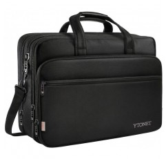 17 인치 노트북 가방, 여행 서류 가방, 확장 가능한 대형 하이브리드 숄더 백, 방수 