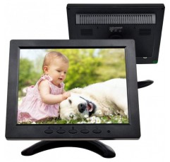 TOGUARD 8 인치 LED 컬러 모니터 풀 HD 1024x600, 엔터©e VGA / AV / BNC / HDMI, pc 캠©라와 호환© 안전© 감시 캠©