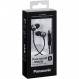 파나소닉 RP-TCM360E-K 인이어 헤드폰(이어폰, 헤드셋, 3패스 피스(S/M/L), 인체공학적 디자인, 블랙)