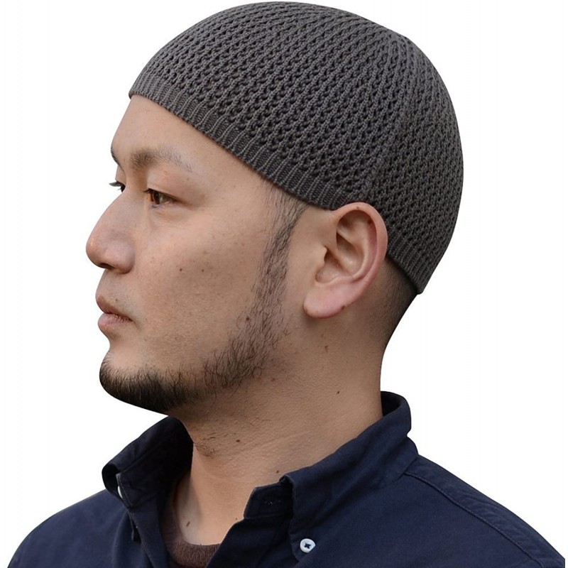 Nakota (나코타) 원활한 코튼 이슬람 모자 이슬람 왓찌 캡 일제 모자 왓찌 모자 비니 M 사이즈 그레이 (92)