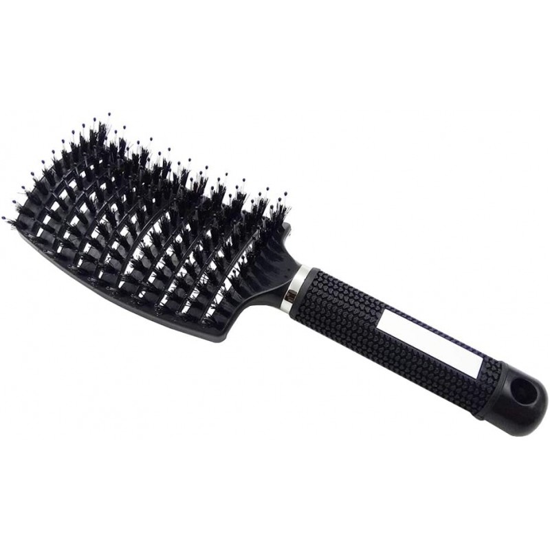 빠른 건조 마사지 한번 불기 멧돼지, 멧돼지 강모 헤어 브러쉬 세트 커브, 여자를위한 얽힌 헤어 브러쉬 길고 두꺼운, 얇은, 곱슬