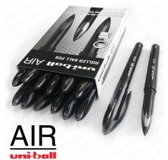 유니볼 에어 마이크로 - 0.5mm 파인 롤러 볼 - 12 + 2 프리 - 블랙 - UBA-188-M