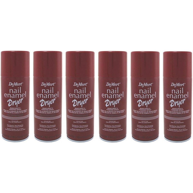 데미트 네일 에나멜 드라이어 스프레이 7.5 온스 (221ml) (6 팩)