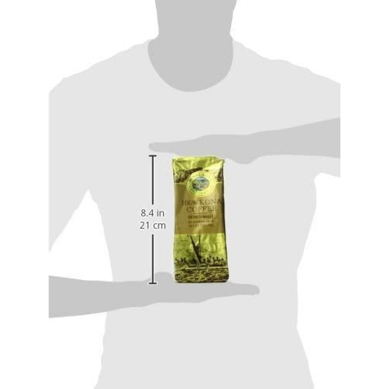 Royal Kona 100 % Hawaiian Kona Coffee, 그라운드, 프라이빗 리저브 중간 로스트-7 온스 백