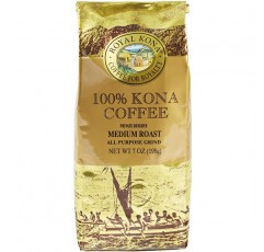 Royal Kona 100 % Hawaiian Kona Coffee, 그라운드, 프라이빗 리저브 중간 로스트-7 온스 백