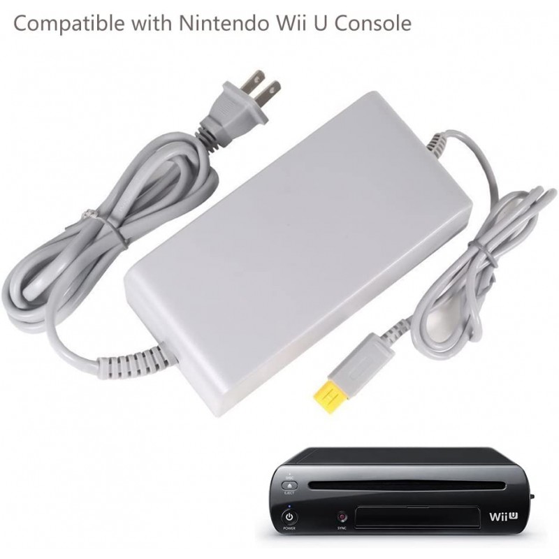 Wii U 콘솔 충전기 WiiU AC 어댑터 전원 공급 장치 교체 Nintendo WiiU 콘솔 Wup-002 (Nintendo Wii와 호환되지 않음)