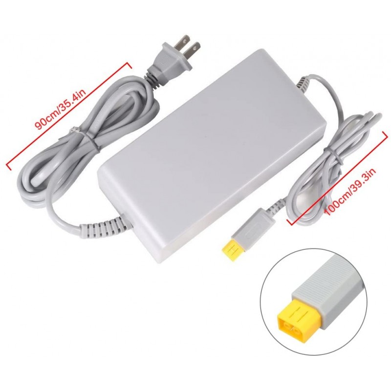 Wii U 콘솔 충전기 WiiU AC 어댑터 전원 공급 장치 교체 Nintendo WiiU 콘솔 Wup-002 (Nintendo Wii와 호환되지 않음)