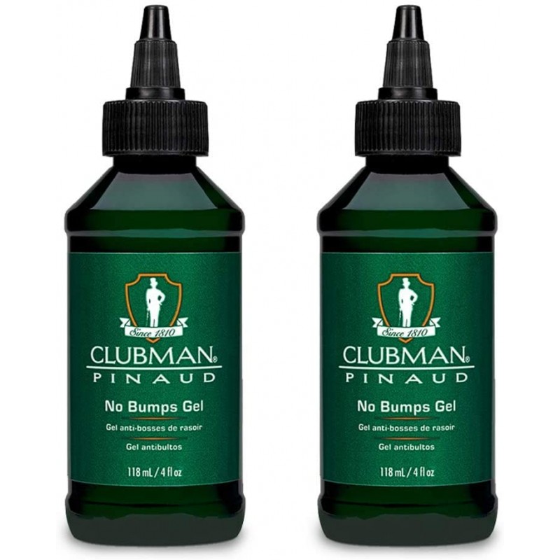 Clubman Pinaud Shave Gel No Bumps After Shave for Men Sensitive Skin 4 oz 2 pack