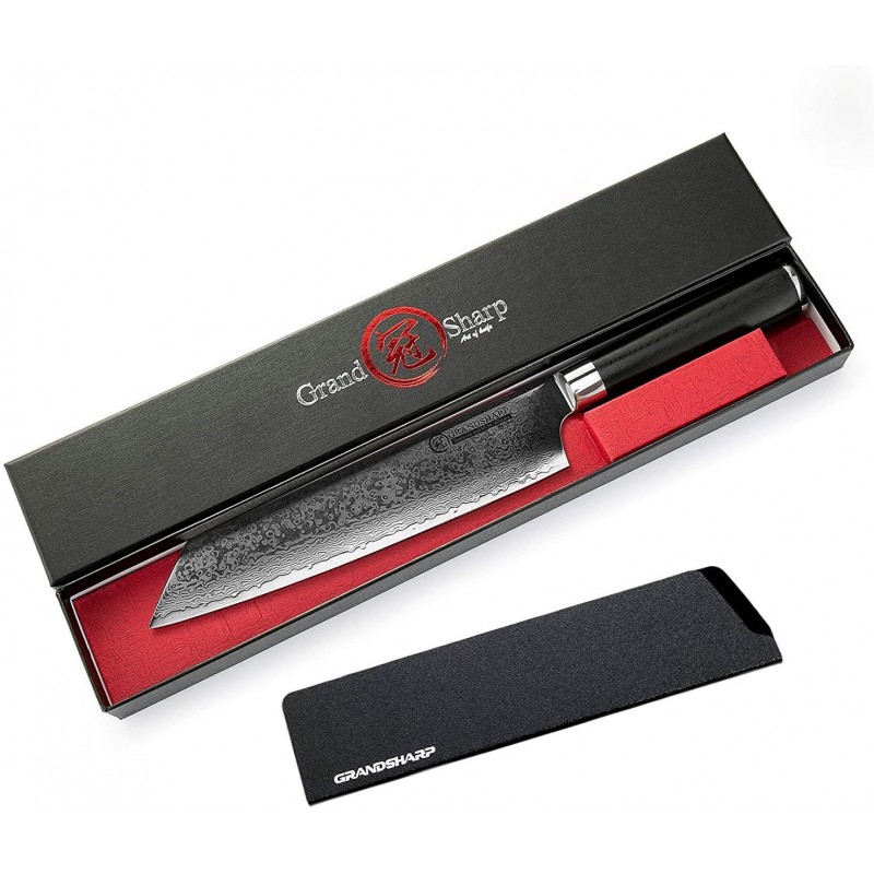 GRANDSHARP Kiritsuke 요리사 칼 8.5 인치 VG10 샤프 요리사 다마스커스 프로페셔널 67 층 고 탄소 스테인리스 칼 주방 요리사 칼-인체 공학적 G10 핸들