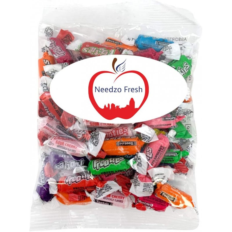 Needzo Fresh Tootsie Frooties 캔디 모듬 맛, 2 봉지, 6 온스