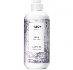 바디 워시, H2O +의 밀크 스킨 소프트닝 클렌저, 건성 피부용, 일본 디자인 스킨 케어, 12.2 온스