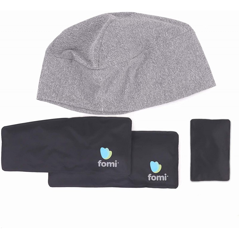 FOMI Care의 편두통 젤 아이스 모자 | 냉각 두통 팩 | 긴장, 부비동, 완화를위한 웨어러블 냉찜질 요법 랩 | 스트레스 해소 기 | 냉동 가능