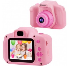 PROGRACE 키즈 카메라 생일 장난감 선물 4-12 살짜리 아이 액션 카메라 유아 비디오 레코더 1080P IPS 2 인치