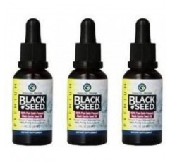 Amazing Herbs Black Seed 콜드 프레스드 오일-1oz (3 팩)