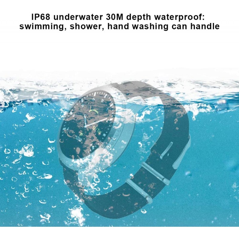 MATEYOU Mate5 IP68 수영 피트니스 트래커, HD 화면 1.3, 배경 맞춤, 수중 30 미터, 남성 및 남성 수영 / 피트니스 / 스포츠에 적합