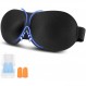 수면 마스크, 3D 프리미엄 수면 안경 아이 마스크 나이트 마스크 조정 가능한 고무 밴드 , 방수 실크
