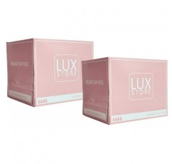 LUXStore 오가닉 데이 패드는 넓은 플레이크, 초흡수성, 냄새 중화 및 저자극성 면이 있는 생리용 쿠션으로 최대의 편안함을 제공합니다.