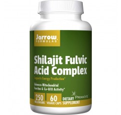 Jarrow Formulas Shilajit Fulvic Acid Complex 250 Mg, 에너지 생산 지원, 60 베지 캡