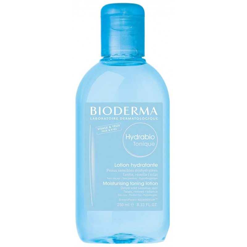 탈수 된 민감성 피부를위한 Bioderma Hydrabio 수화 토닉 로션-얼굴과 눈-8.3 FL.OZ.