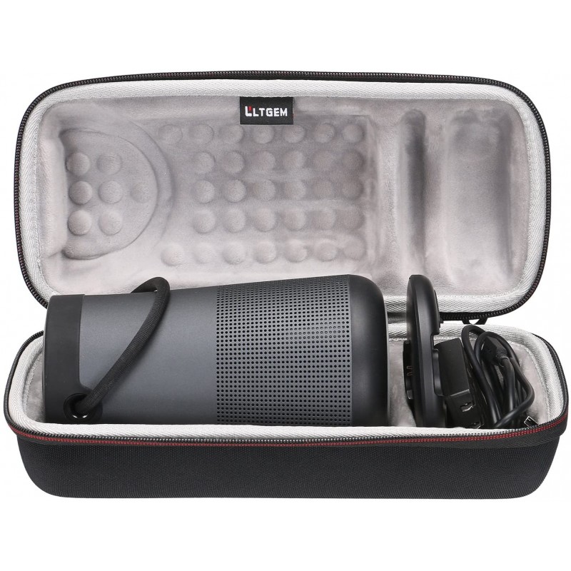 BTG SoundLink Revolve + 휴대용 및 오래 지속되는 Bluetooth 360 스피커 용 LTGEM 여행용 보호 케이스 (충전 충전 거치대, AC 어댑터 및 USB 케이블)