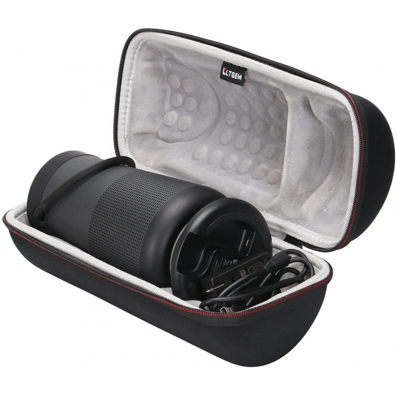 BTG SoundLink Revolve + 휴대용 및 오래 지속되는 Bluetooth 360 스피커 용 LTGEM 여행용 보호 케이스 (충전 충전 거치대, AC 어댑터 및 USB 케이블)