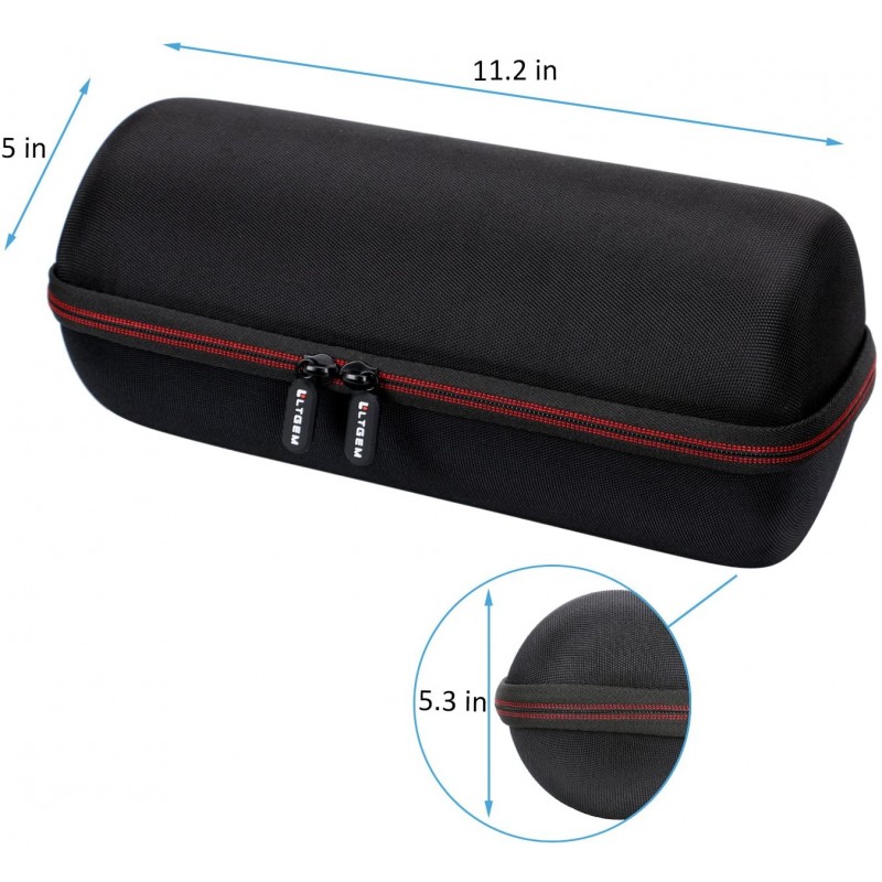BTG SoundLink Revolve + 휴대용 및 오래 지속되는 Bluetooth 360 스피커 용 LTGEM 여행용 보호 케이스 (충전 충전 거치대, AC 어댑터 및 USB 케이블)