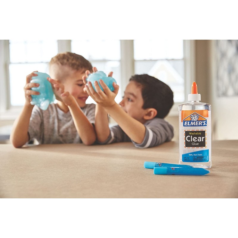 엘머의 레인보우 글리터 글루 펜 세트, 다양한 색상, 각각 0.356 온스, 50 카운트-점액 만들기에 좋습니다