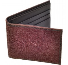 Stingray 가죽 지갑, BiFold, 6 개의 신용 카드 슬롯, 갈색 가죽 / 갈색 가죽 인테리어