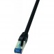 PUR (폴리우레탄) CAT 6A 패치 케이블 10G, S /FTP 차폐, UV 및 가수 분해, 7.5m